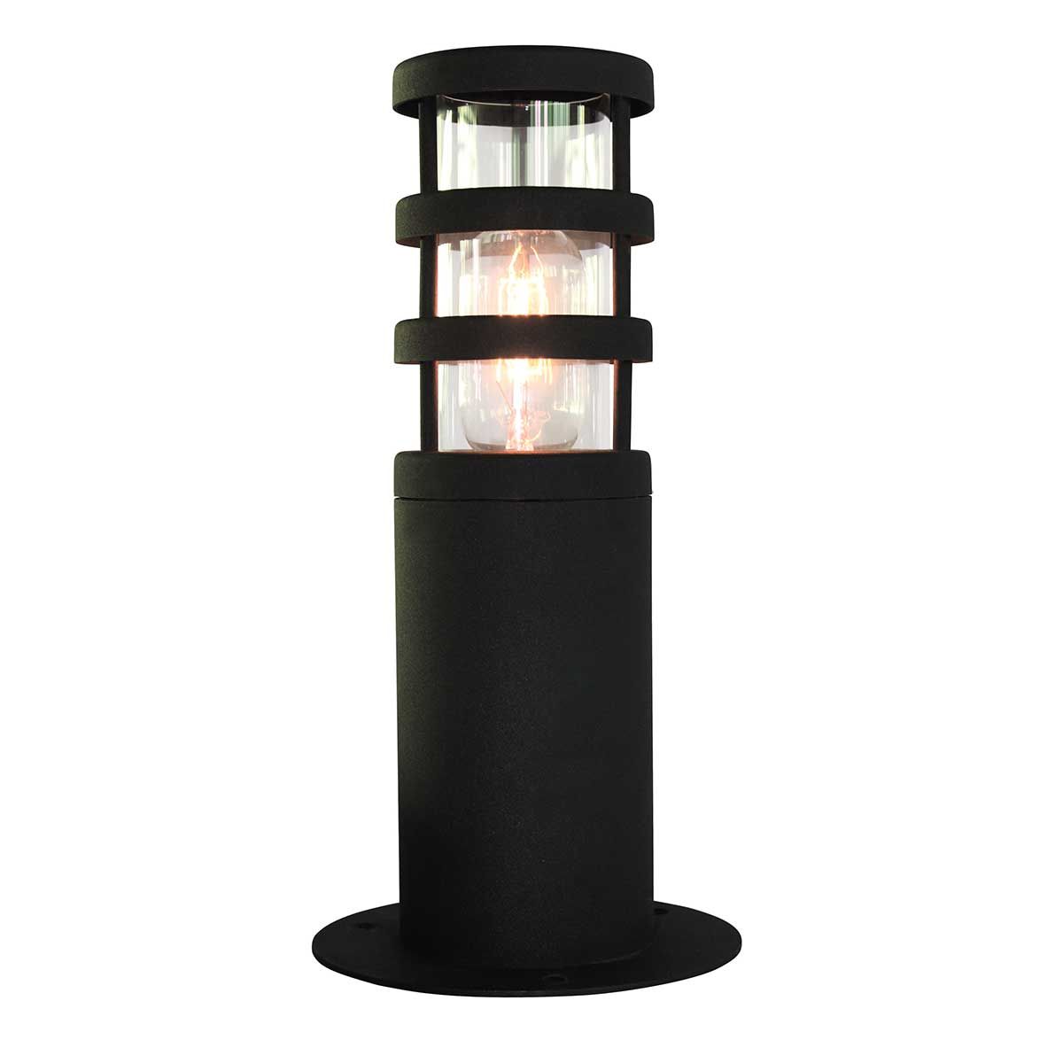 Hornbaek 1 - flammige Sockellaterne - Schwarz - Elsteadlighting - HORNBAEK - PED