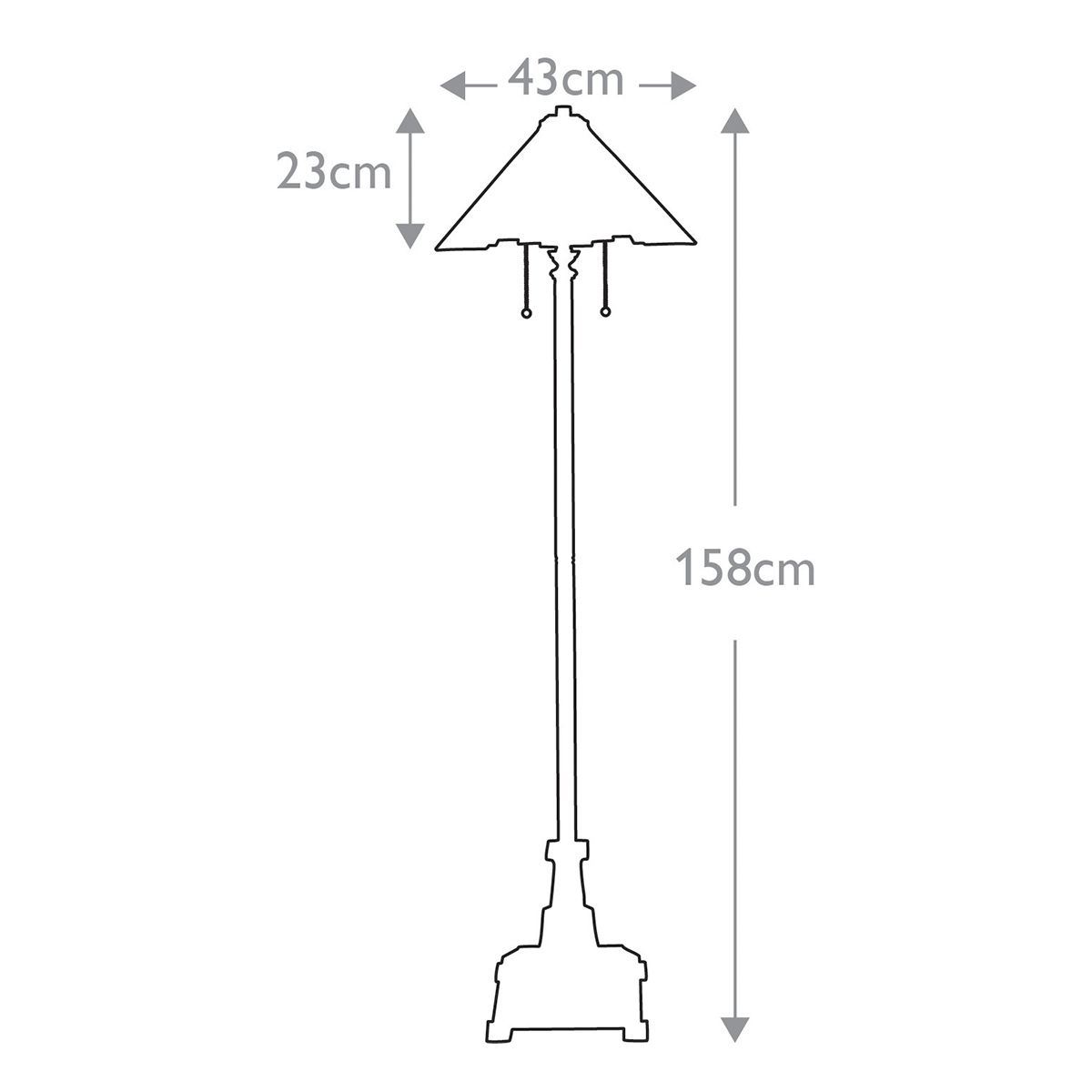 Inglenook 2-flammige Stehlampe - Valiant Bronze - Elsteadlighting - leuchtengrosshandel24