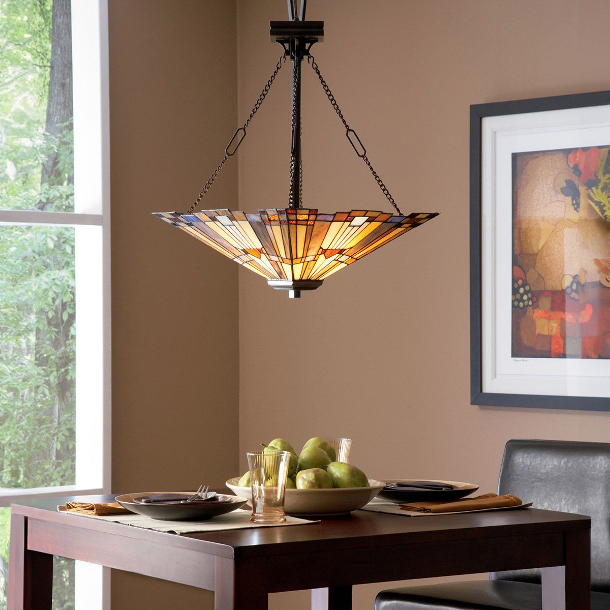 Inglenook 3-flammige Pendelleuchte - B - Valiant Bronze - Elsteadlighting - leuchtengrosshandel24