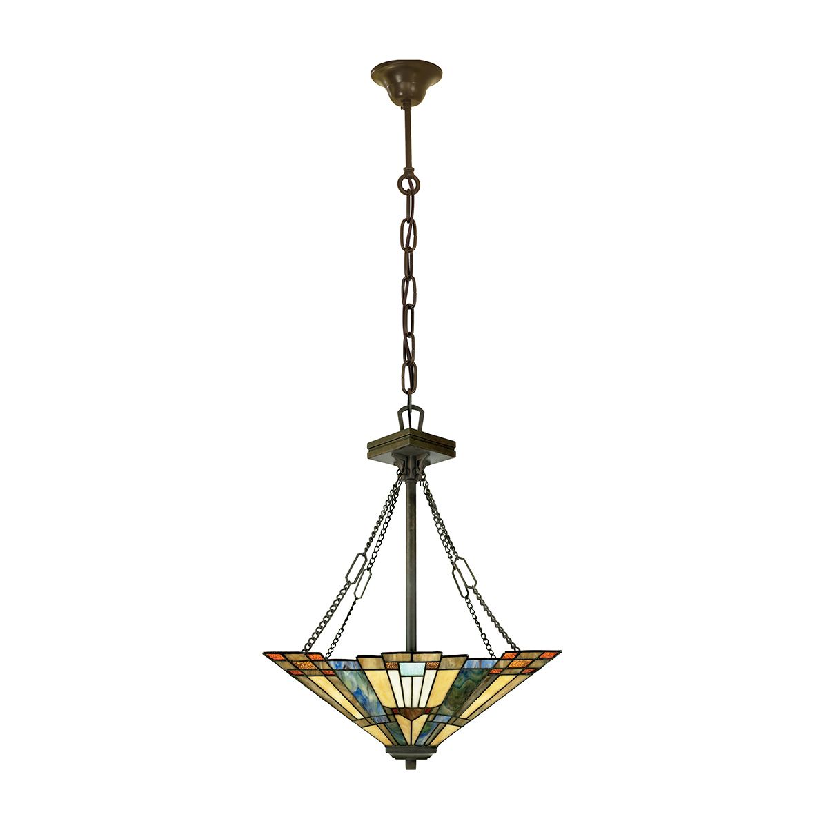 Inglenook 3-flammige Pendelleuchte - B - Valiant Bronze - Elsteadlighting - leuchtengrosshandel24