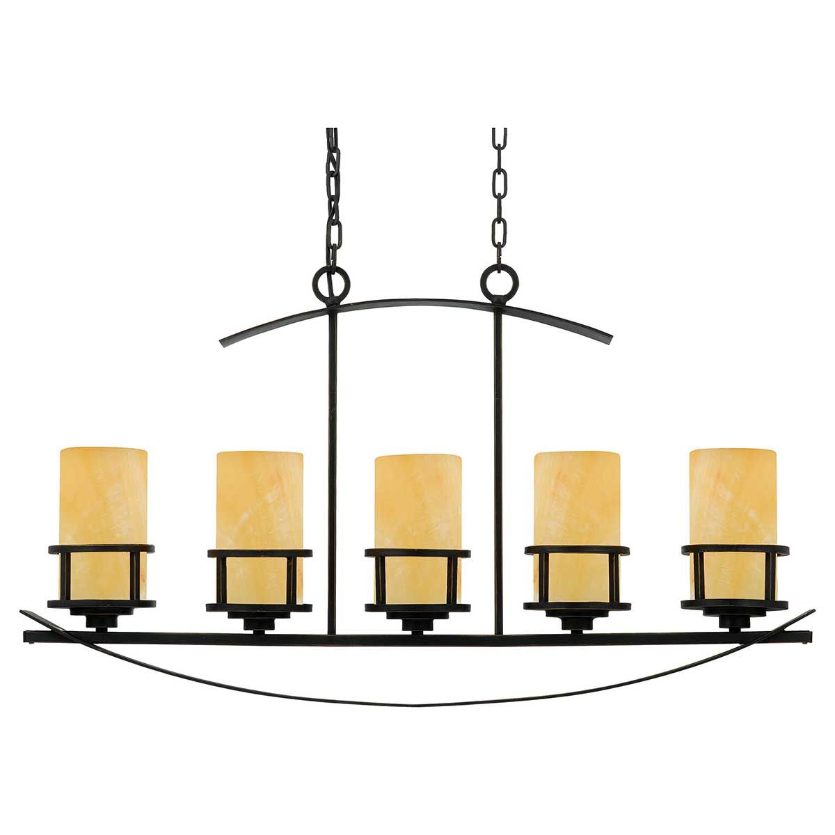 Inselleuchte Kyle mit 5 Lichtern - Imperial Bronze - Elsteadlighting - leuchtengrosshandel24