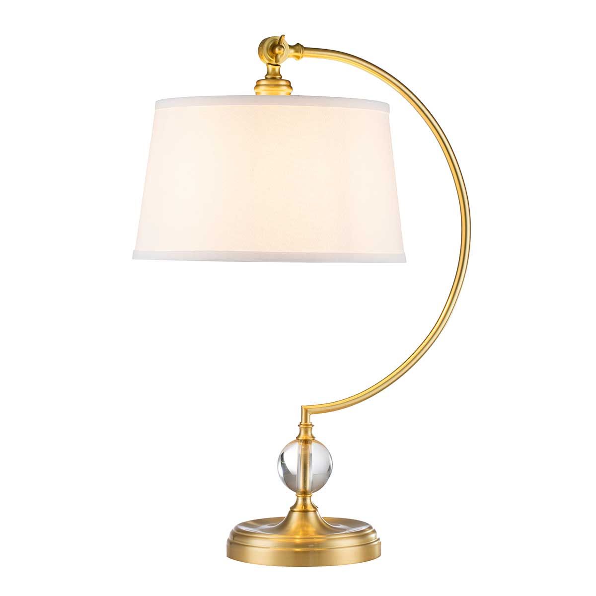Jenkins 1-flammige Tischlampe - Gebürstetes Messing - Elsteadlighting - leuchtengrosshandel24