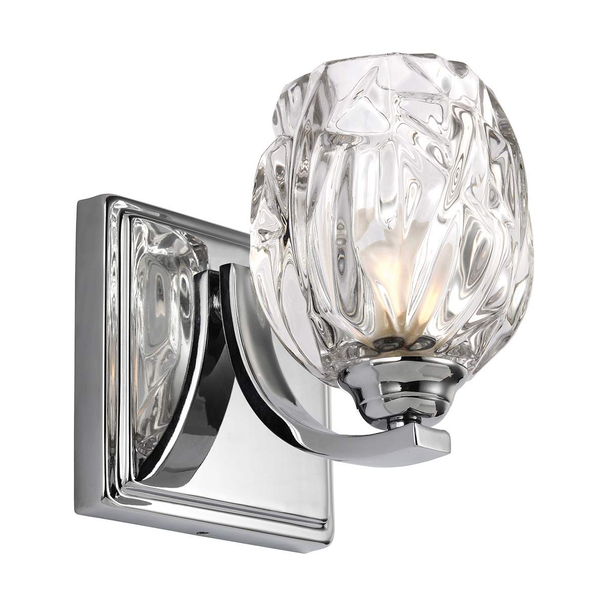 Kalli 1-flammige Wandleuchte - Poliertes Chrom - Elsteadlighting - leuchtengrosshandel24