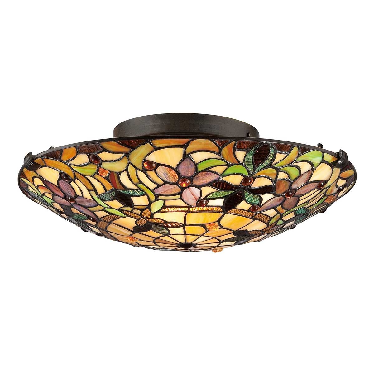 Kami 2-flammige Deckenleuchte - Vintage Bronze - Elsteadlighting - leuchtengrosshandel24