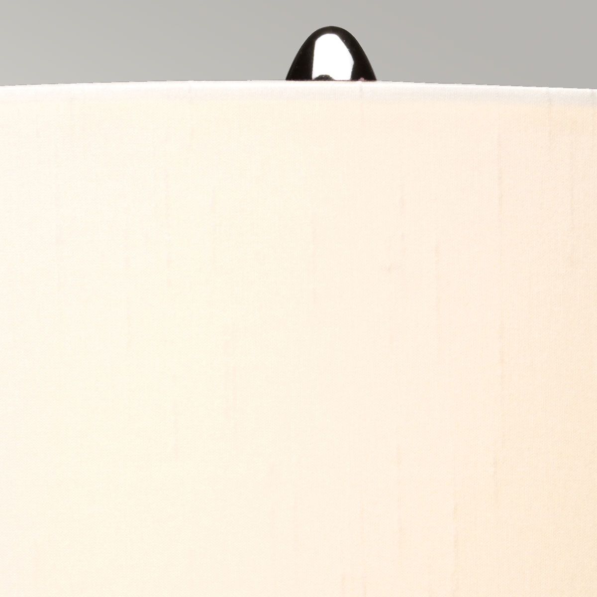 Kara Tischlampe - Poliertes Nickel - Blaues Glas mit Hepplewhite-Schirm - Elsteadlighting - leuchtengrosshandel24