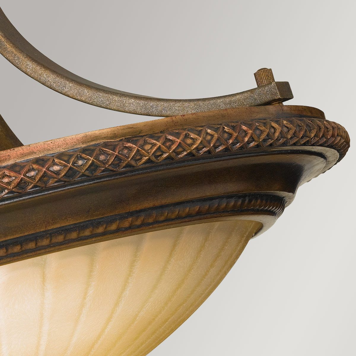Kelham Hall 2-flammige Deckenleuchte, Firenze Gold/Britische Bronze - Elsteadlighting - leuchtengrosshandel24