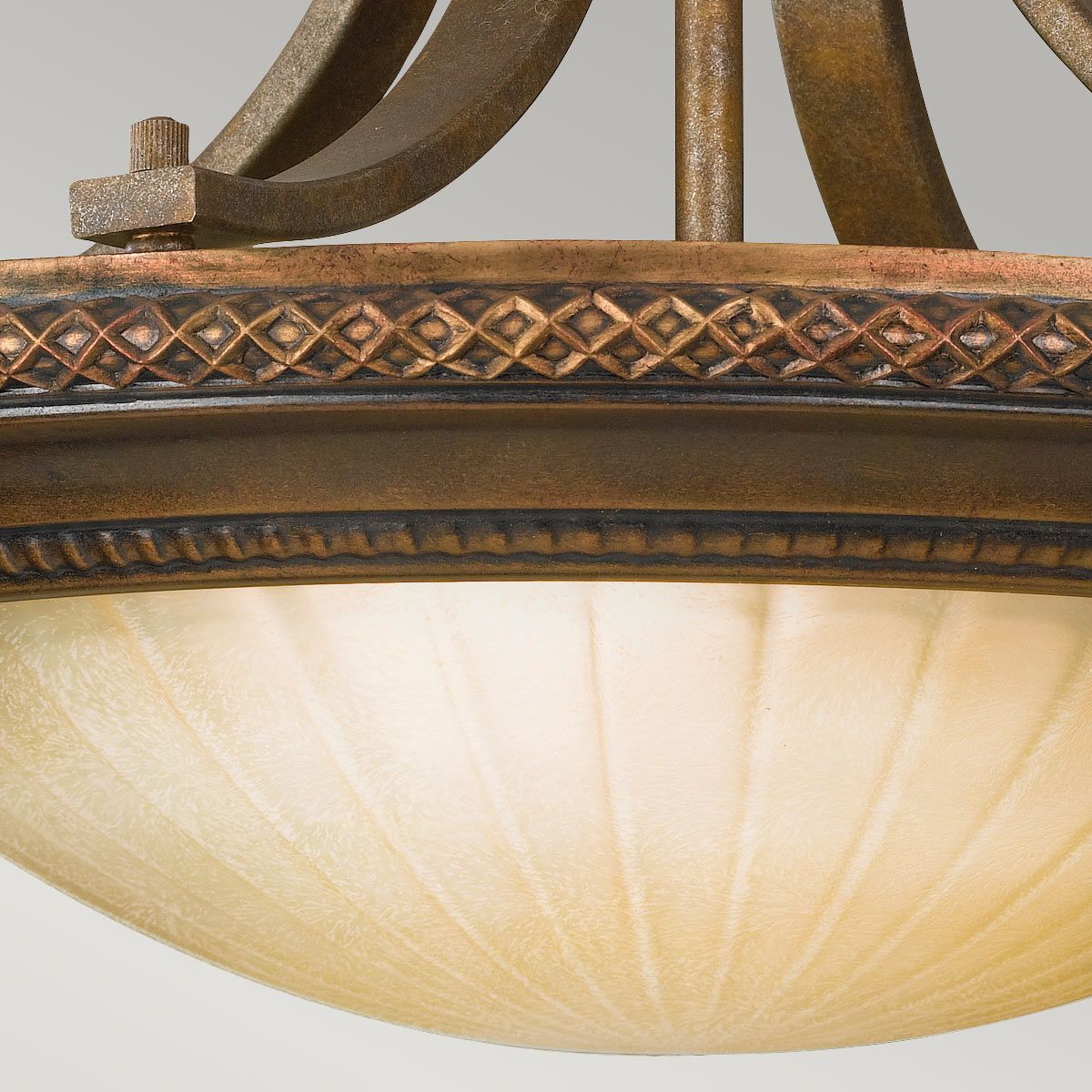 Kelham Hall 2-flammige Deckenleuchte, Firenze Gold/Britische Bronze - Elsteadlighting - leuchtengrosshandel24