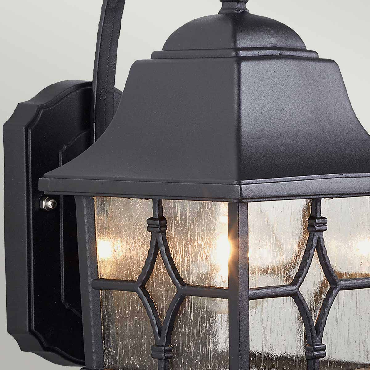 Kent 1 - flammige Wandlaterne - Schwarz - Elsteadlighting - KENT