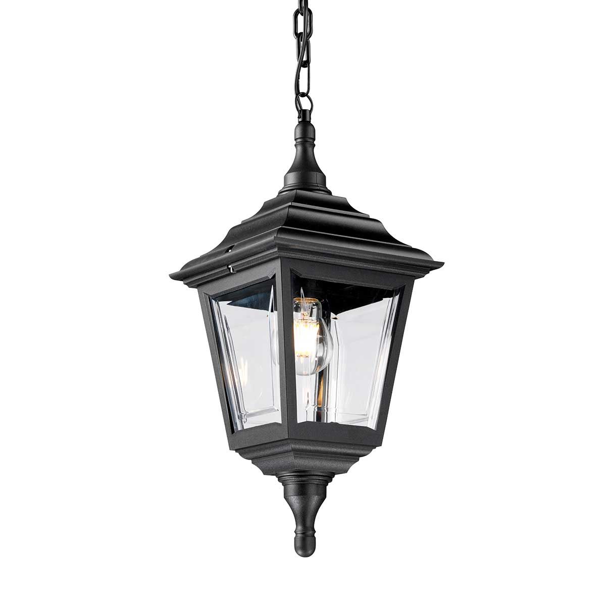Kerry 1 - flammige Kettenlaterne - Schwarz - Elsteadlighting - KERRY - CHAIN