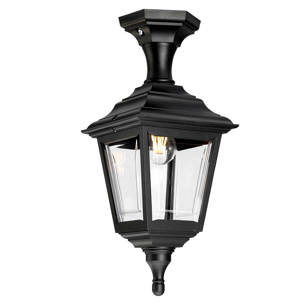 Kerry 1 - flammige Sockel - /Verandaleuchte, Schwarz - Elsteadlighting - KERRY - PED - POR