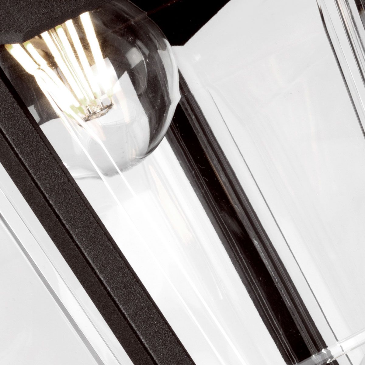Kerry 1 - flammige Sockel - /Verandaleuchte, Schwarz - Elsteadlighting - KERRY - PED - POR