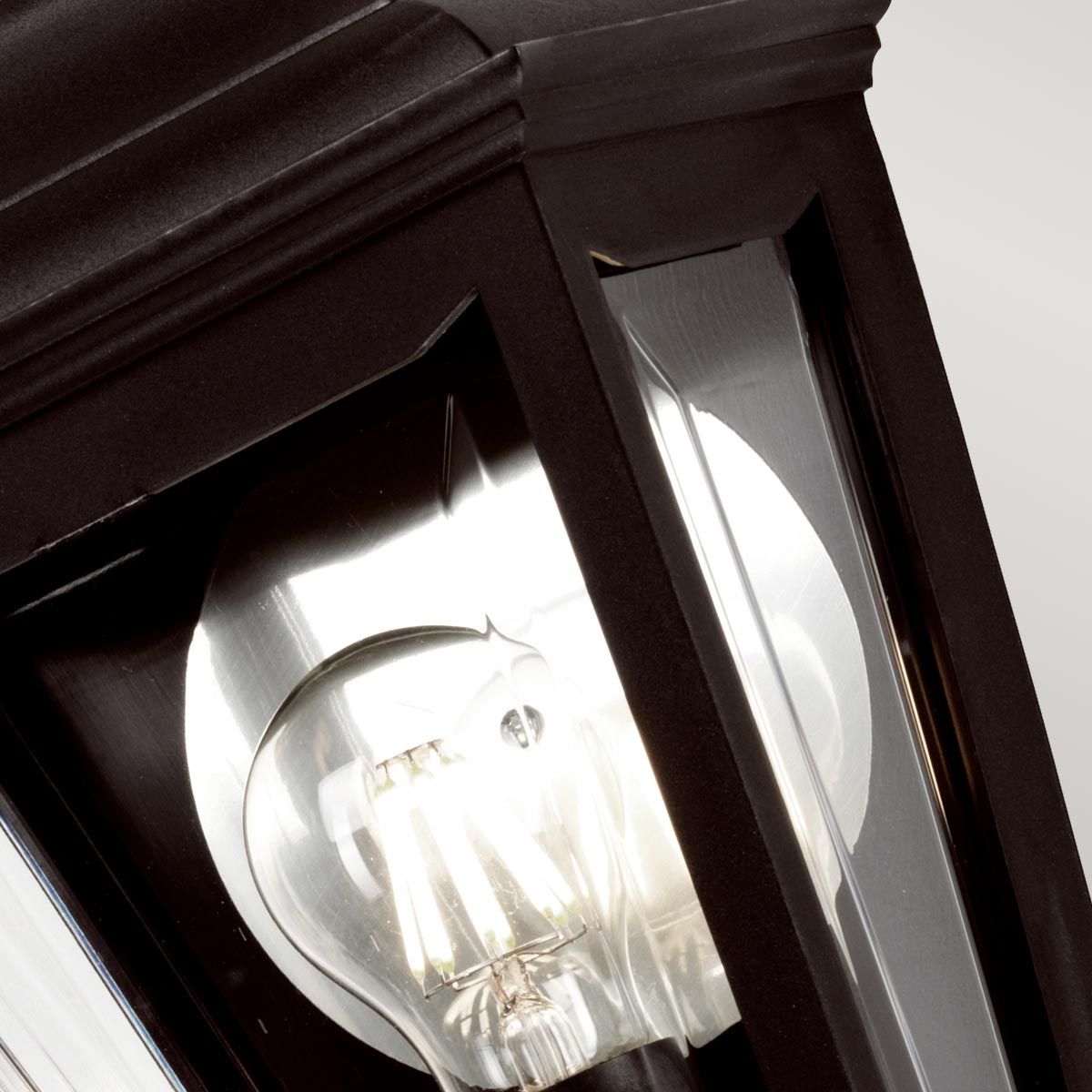Kerry Wandlaterne mit 1 Licht, Schwarz - Elsteadlighting - KERRY - FLUSH