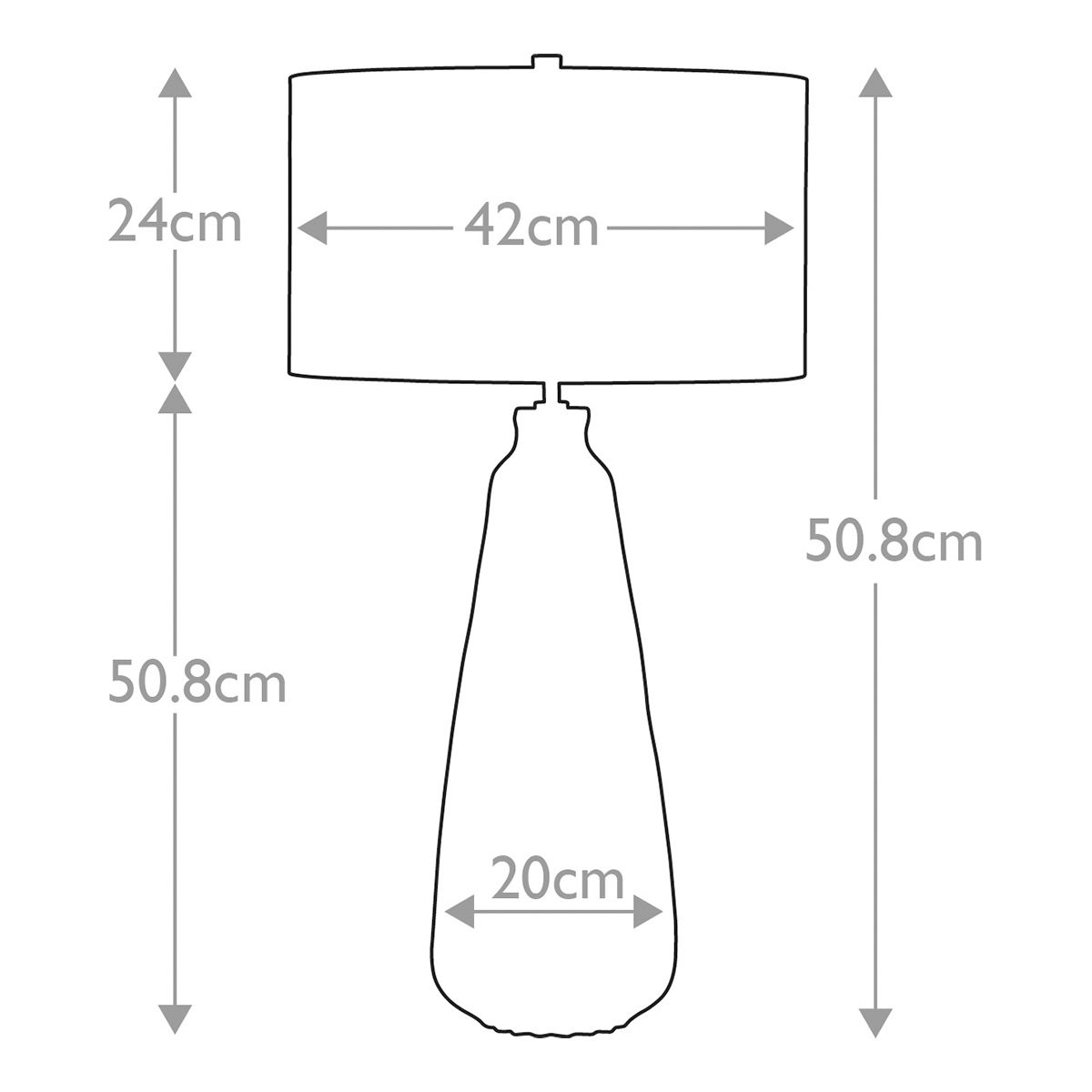 Kew 1-flammige Tischlampe - Salbeigrün mit weißem Schirm - Elsteadlighting - leuchtengrosshandel24