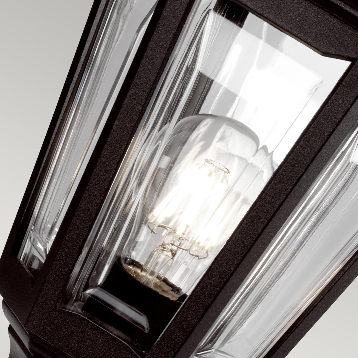 Kinsale 1 - flammige Sockel - /Verandalaterne - Schwarz - Elsteadlighting - KINSALE - PED - POR