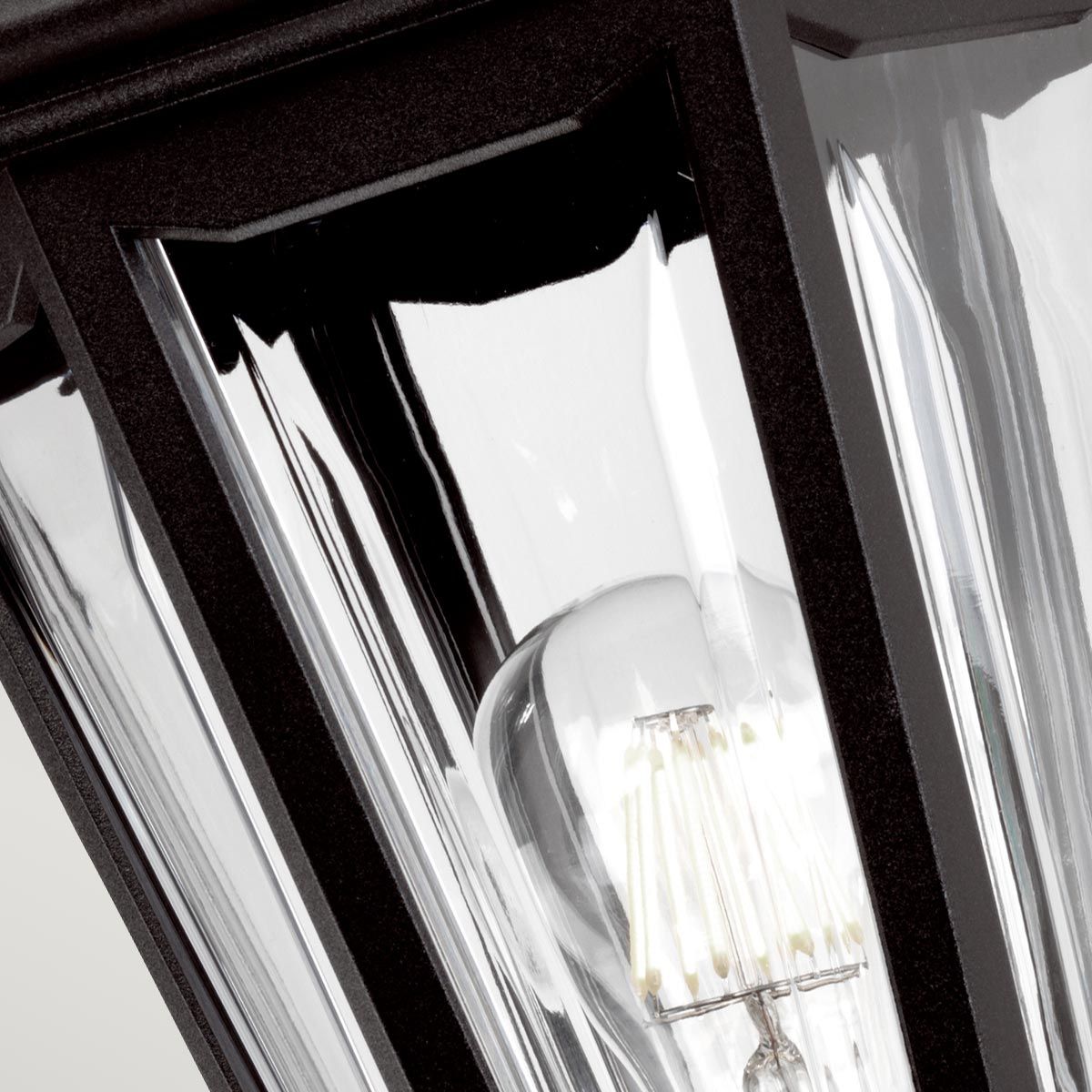 Kinsale 1 - flammige Wandlaterne - Schwarz - Elsteadlighting - KINSALE - WALL