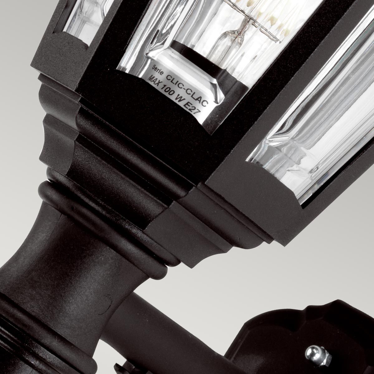 Kinsale 1 - flammige Wandlaterne - Schwarz - Elsteadlighting - KINSALE - WALL