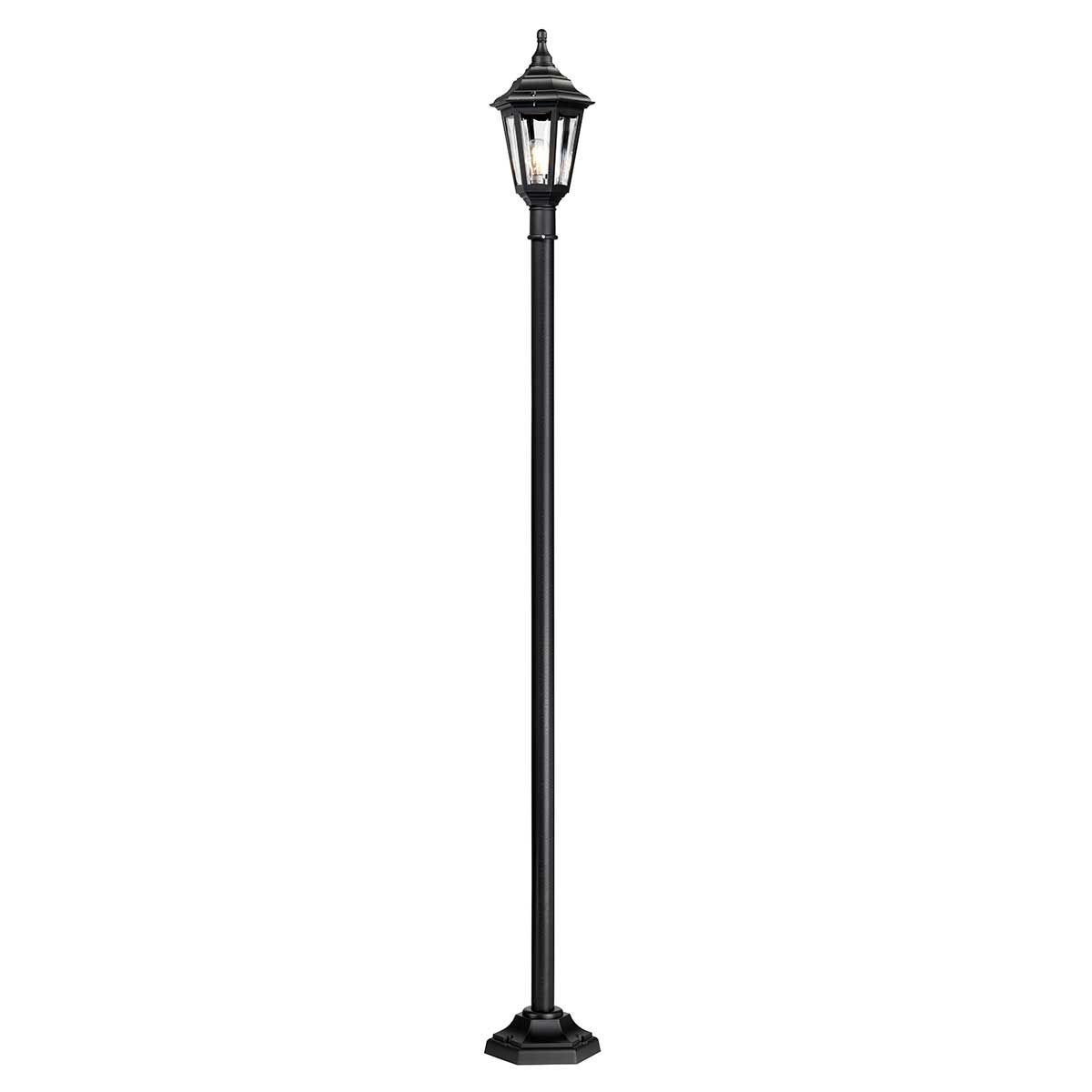 Kinsale Laternenpfahl mit 1 Licht, Schwarz - Elsteadlighting - KINSALE - POST