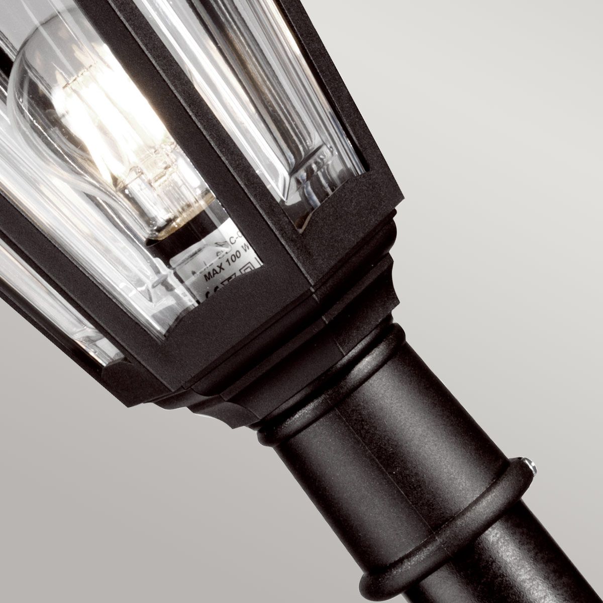 Kinsale Säulenlaterne mit 1 Licht, Schwarz - Elsteadlighting - KINSALE - PILLAR
