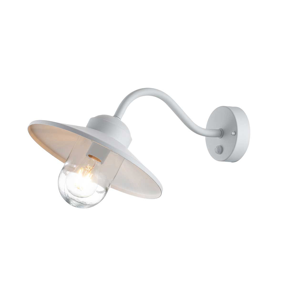 Klampenborg 1 - flammige Wandlaterne mit PIR - Weiß - Elsteadlighting - KLAMPENBORG - PIR - WHT