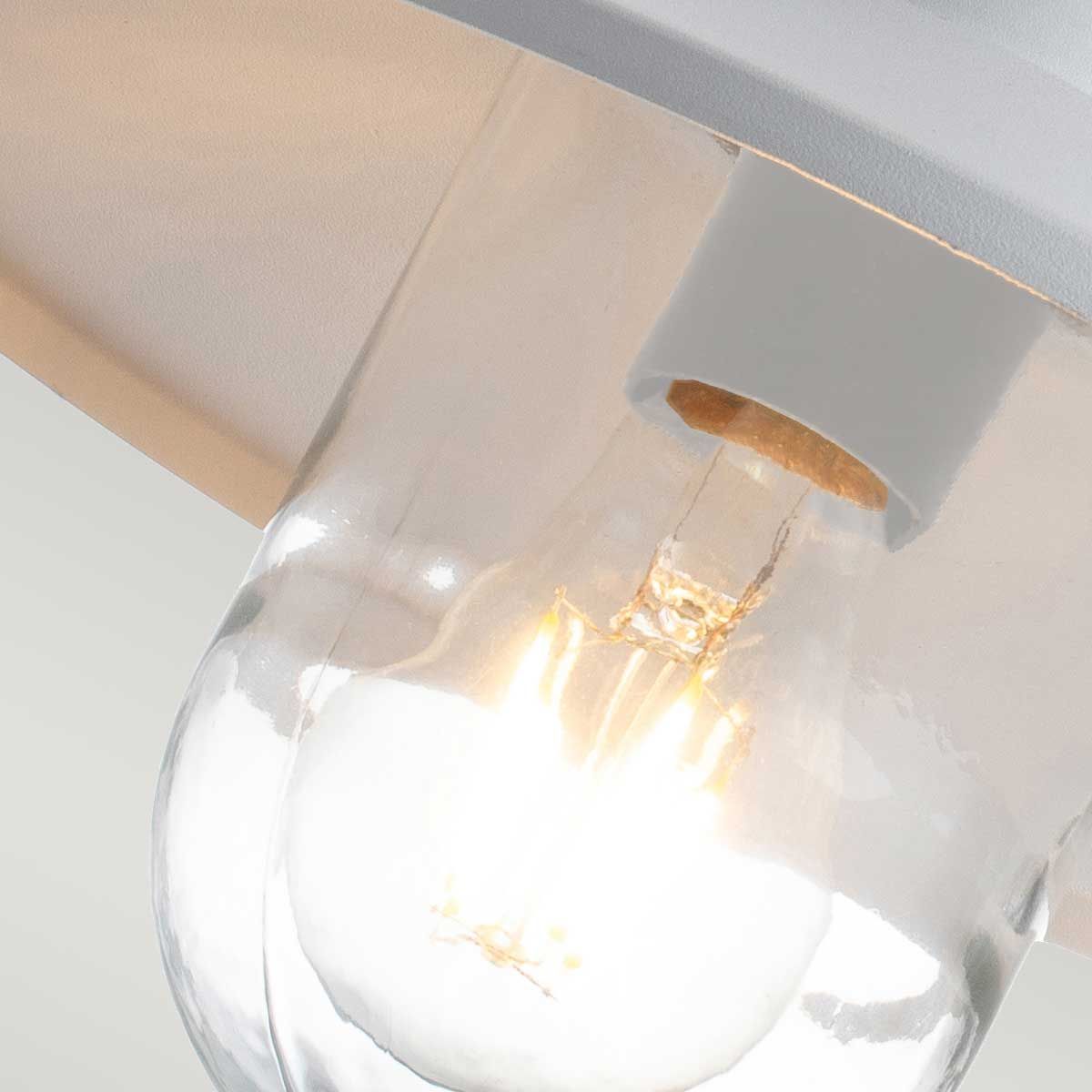 Klampenborg 1 - flammige Wandlaterne mit PIR - Weiß - Elsteadlighting - KLAMPENBORG - PIR - WHT