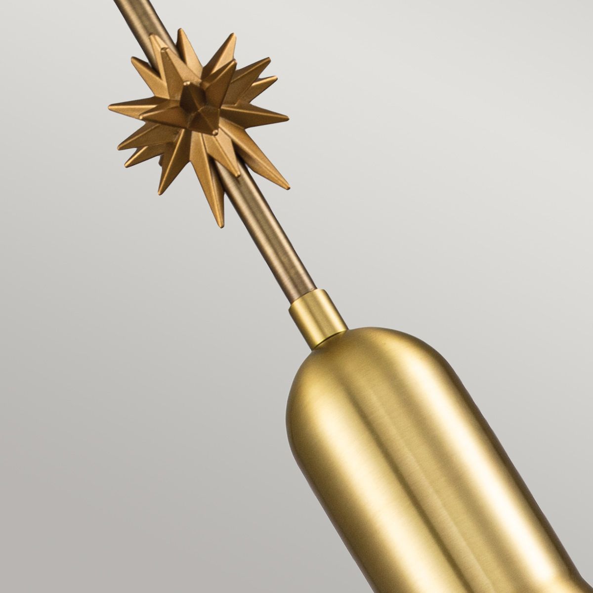 Kleine Pendelleuchte Etoile 1lt - Gealtertes Messing und Blattgold - Elsteadlighting - leuchtengrosshandel24