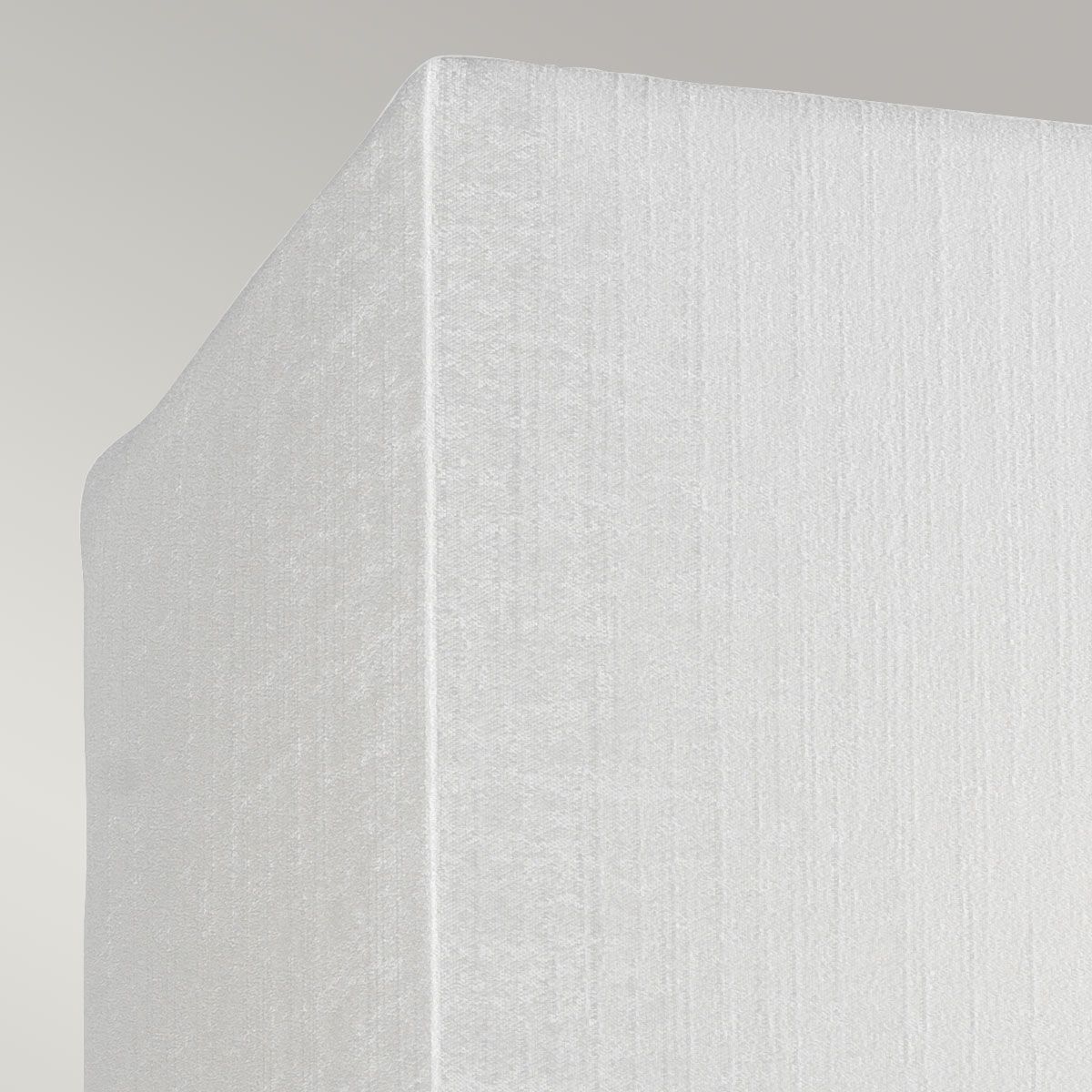 Kleine rechteckige Wandleuchte „Riley“ mit polierter Chrom - Rückplatte und elfenbeinfarbenem Lampenschirm - Elsteadlighting - DL - RILEY - S - IV - PC