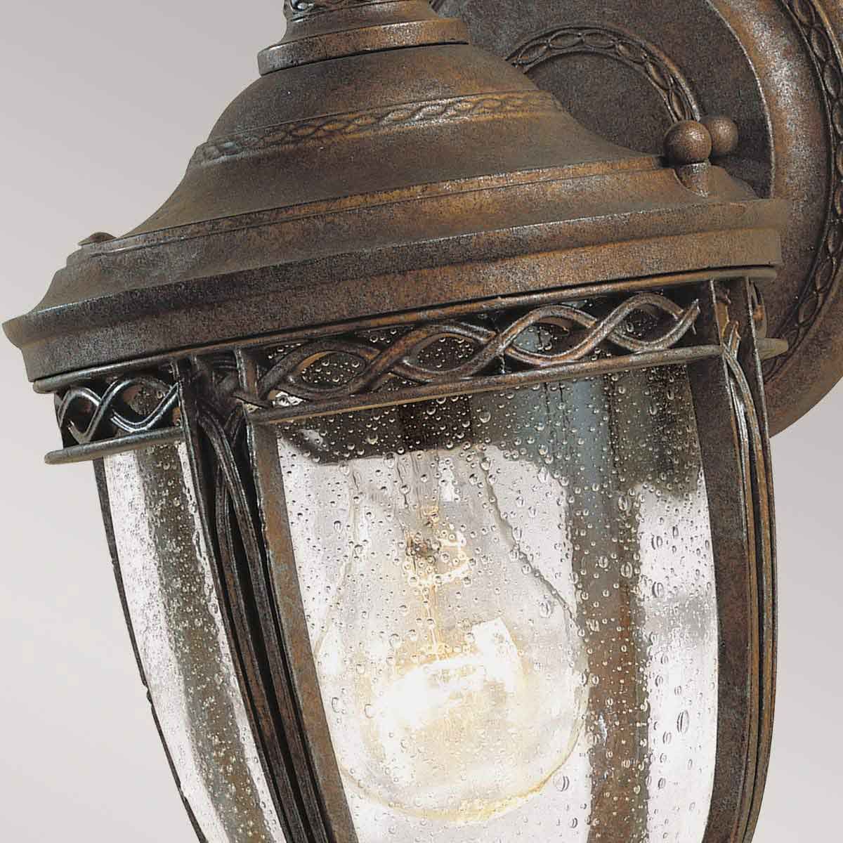 Kleine Wandlaterne „English Bridle“ mit 1 Licht, britische Bronze - Elsteadlighting - FE - EB2 - S - BRB