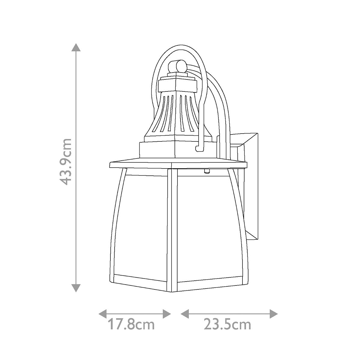 Kleine Wandlaterne Montauk mit 2 Lichtern - Sienna - Elsteadlighting - HK - MONTAUK - M