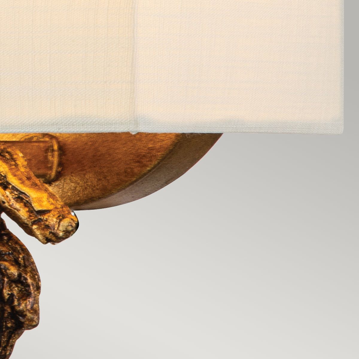 Kleine Wandleuchte „Swirl“ 1 l, Blattgold - Elsteadlighting - leuchtengrosshandel24