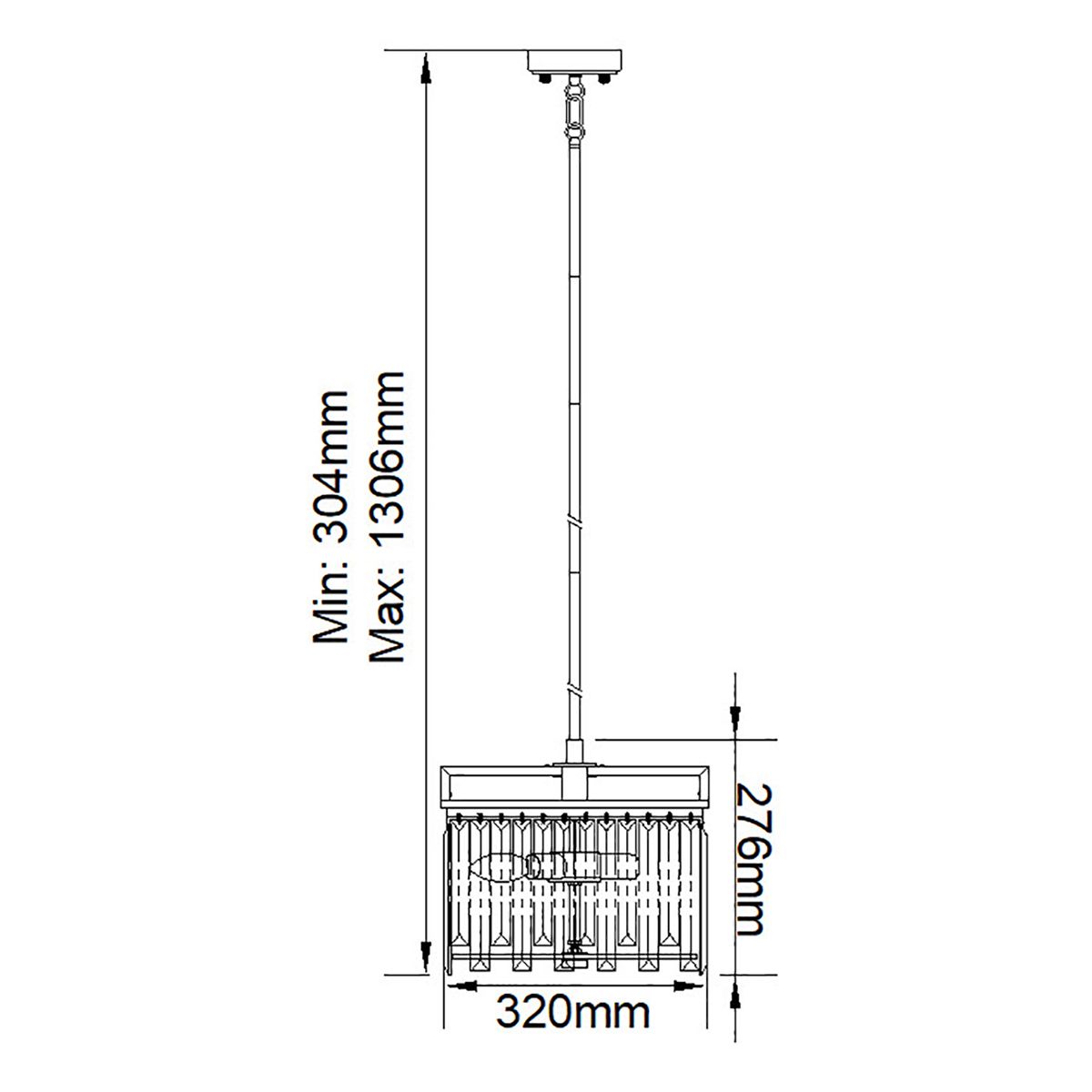 Kleiner Kronleuchter Aries mit 4 Lichtern, poliertes Nickel - Elsteadlighting - leuchtengrosshandel24