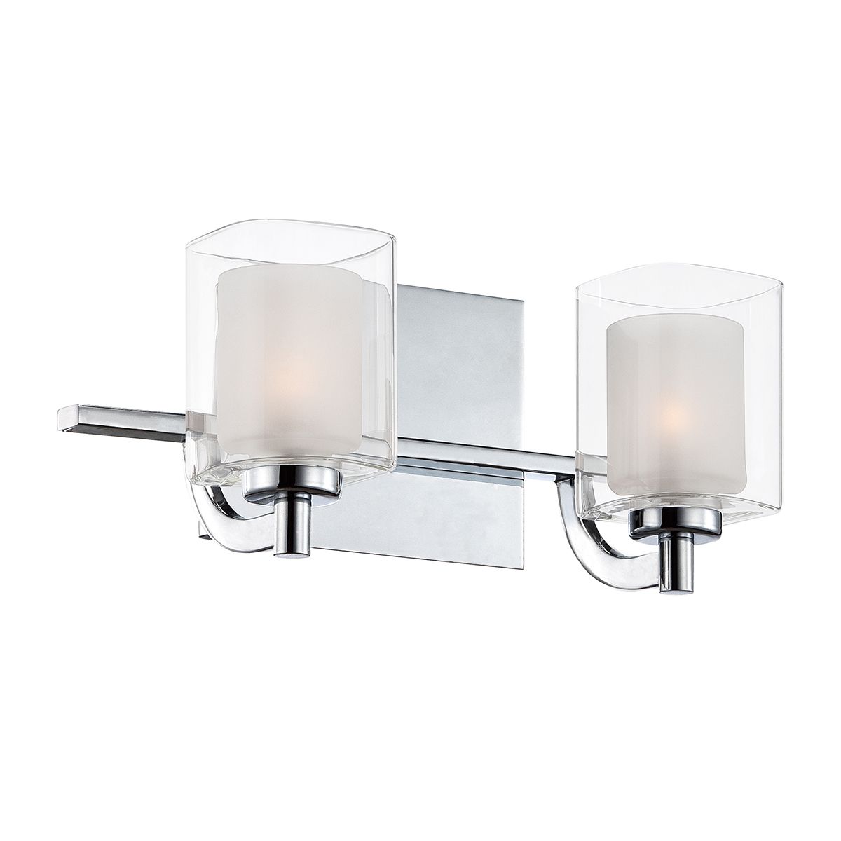 Kolt 2-flammige Wandleuchte - Poliertes Chrom - Elsteadlighting - leuchtengrosshandel24