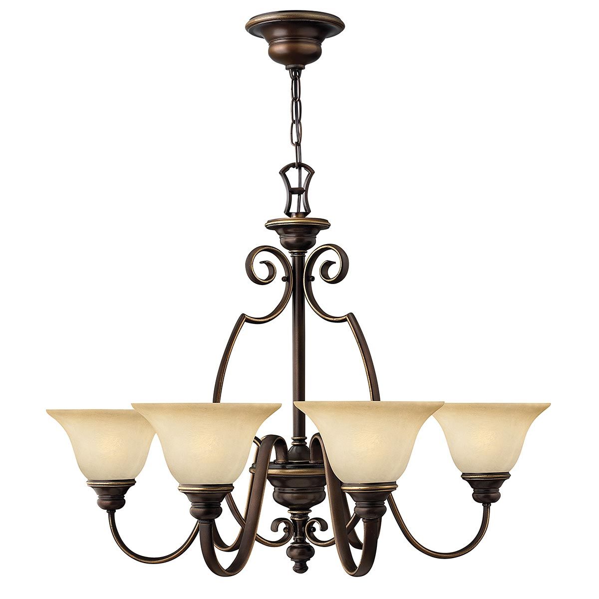 Kronleuchter Cello mit 6 Lichtern, Antikbronze - Elsteadlighting - leuchtengrosshandel24
