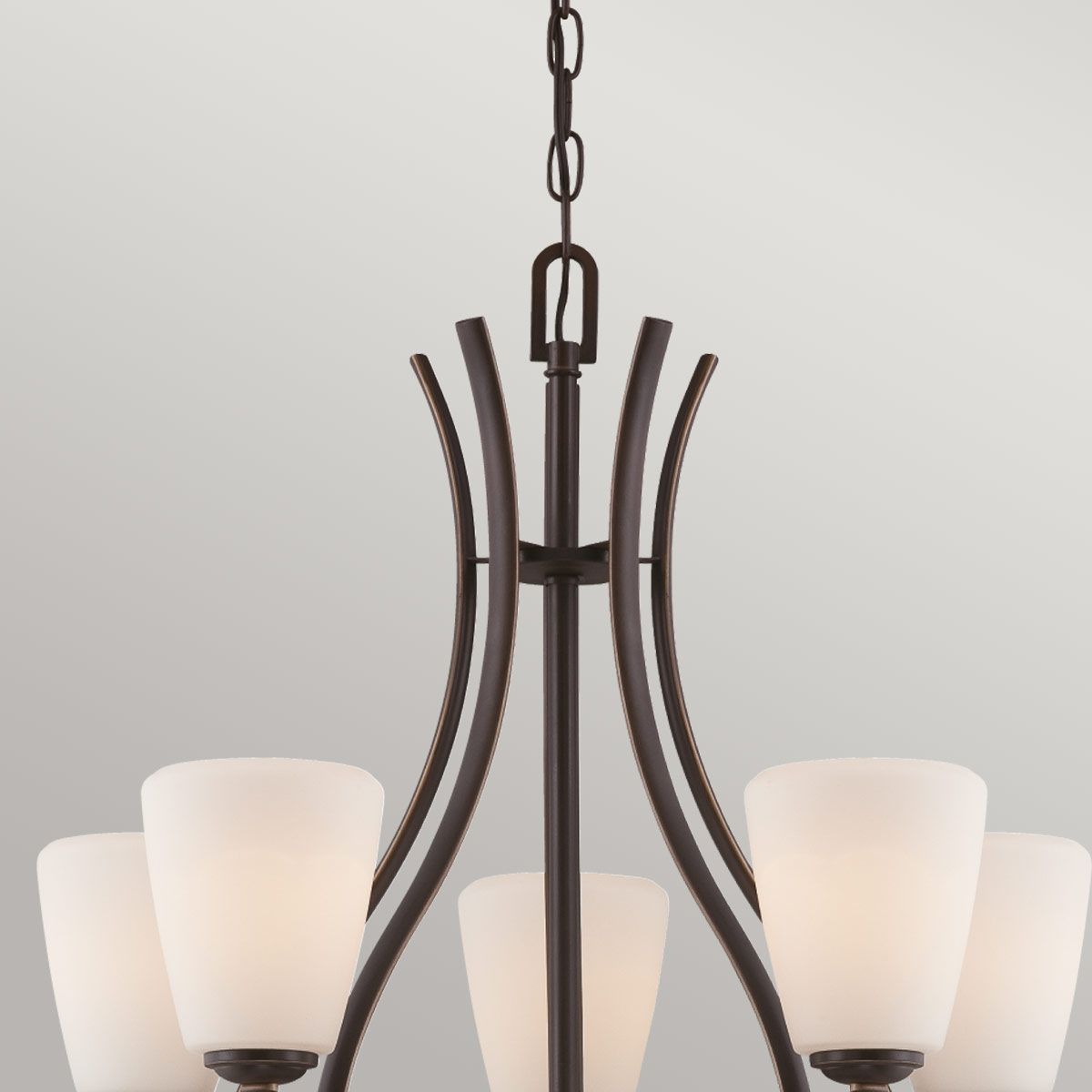 Kronleuchter Chantilly mit 5 Lichtern, Palladio-Bronze - Elsteadlighting - leuchtengrosshandel24