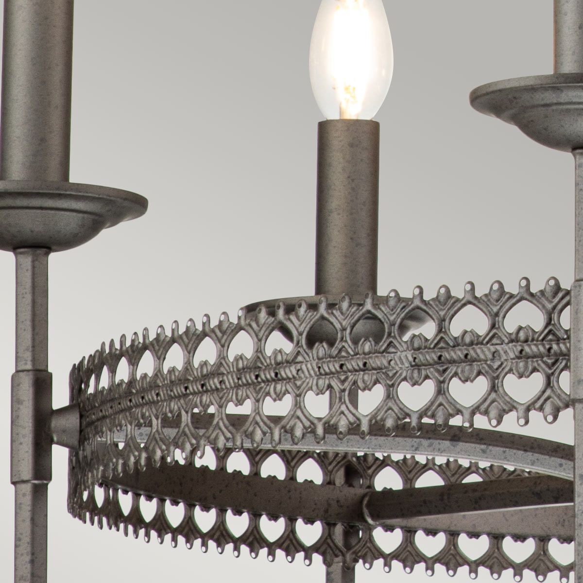 Kronleuchter Crown 6-flammig - Iron Gate - Elsteadlighting - leuchtengrosshandel24