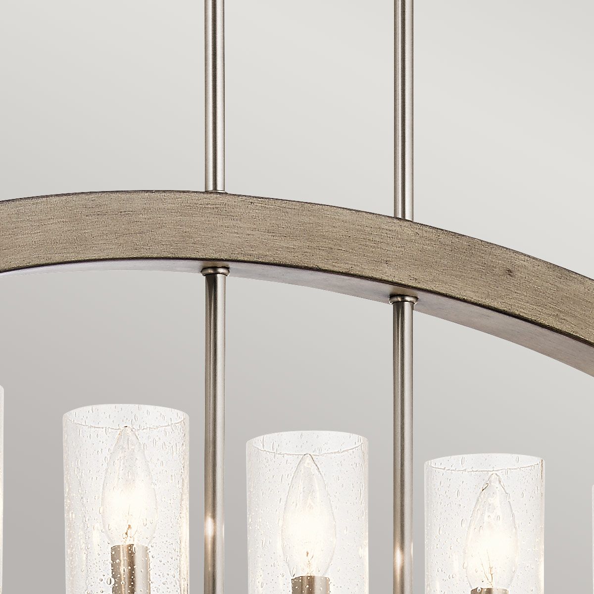 Kronleuchter Grand Bank mit 5 Lichtern, Antikgrau im Used-Look - Elsteadlighting - leuchtengrosshandel24