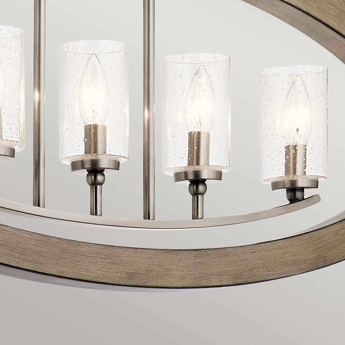 Kronleuchter Grand Bank mit 5 Lichtern, Antikgrau im Used-Look - Elsteadlighting - leuchtengrosshandel24