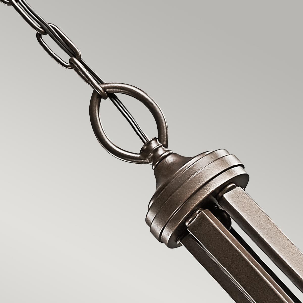 Kronleuchter Lacey mit 5 Lichtern, Mission Bronze - Elsteadlighting - leuchtengrosshandel24