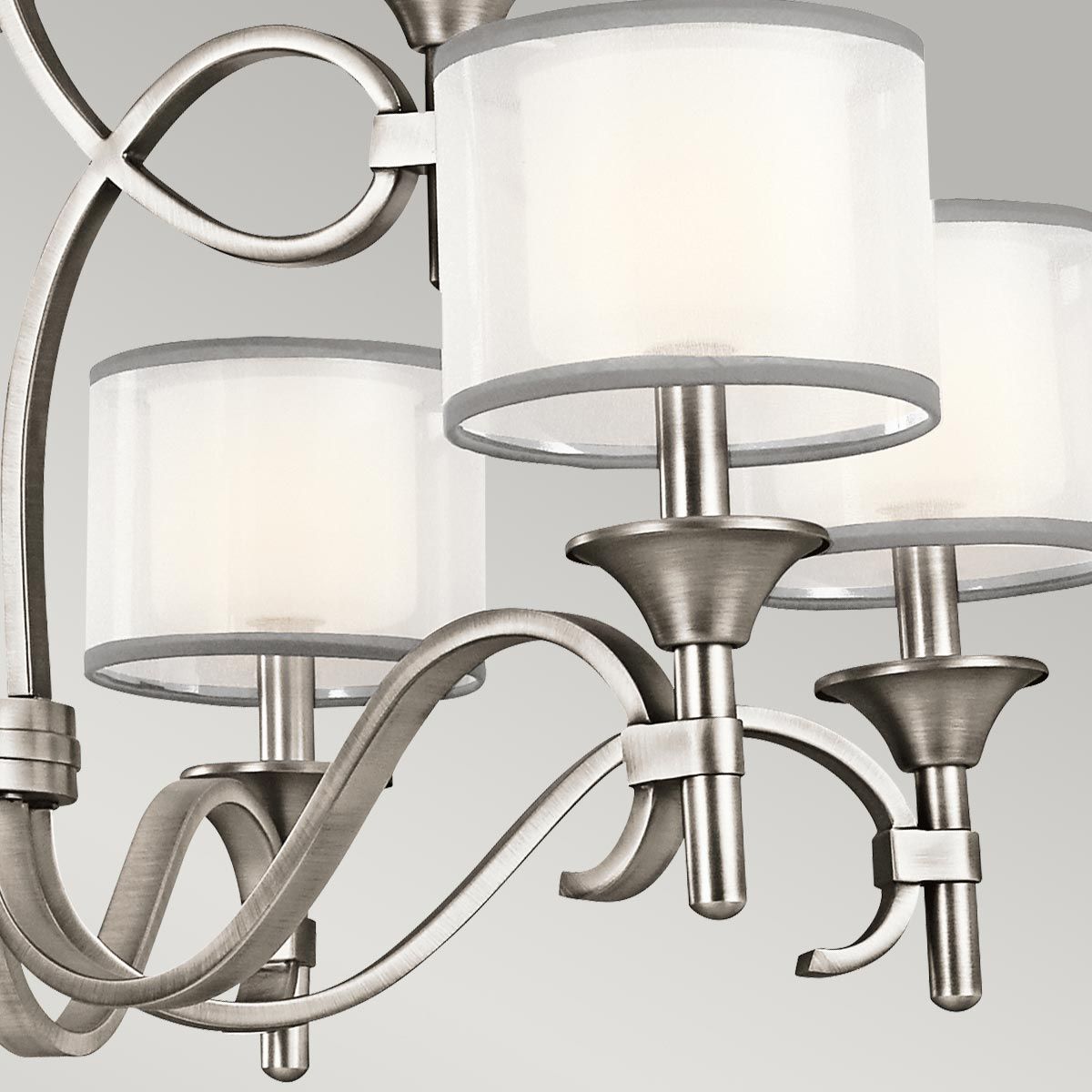 Kronleuchter Lacey mit 9 Lichtern, Antikzinn - Elsteadlighting - leuchtengrosshandel24