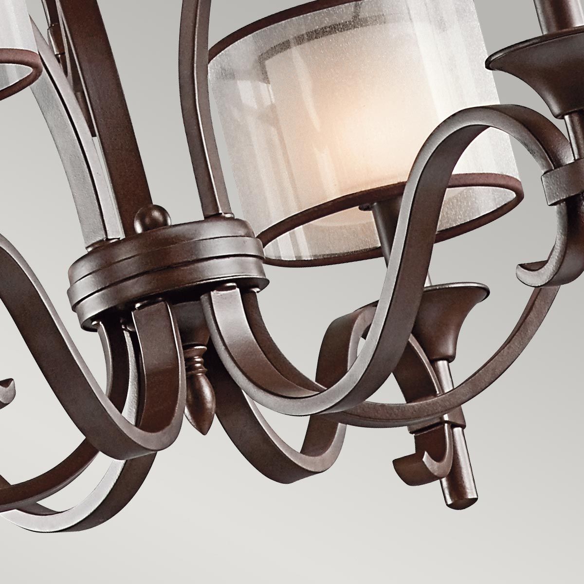 Kronleuchter Lacey mit 9 Lichtern, Mission Bronze - Elsteadlighting - leuchtengrosshandel24