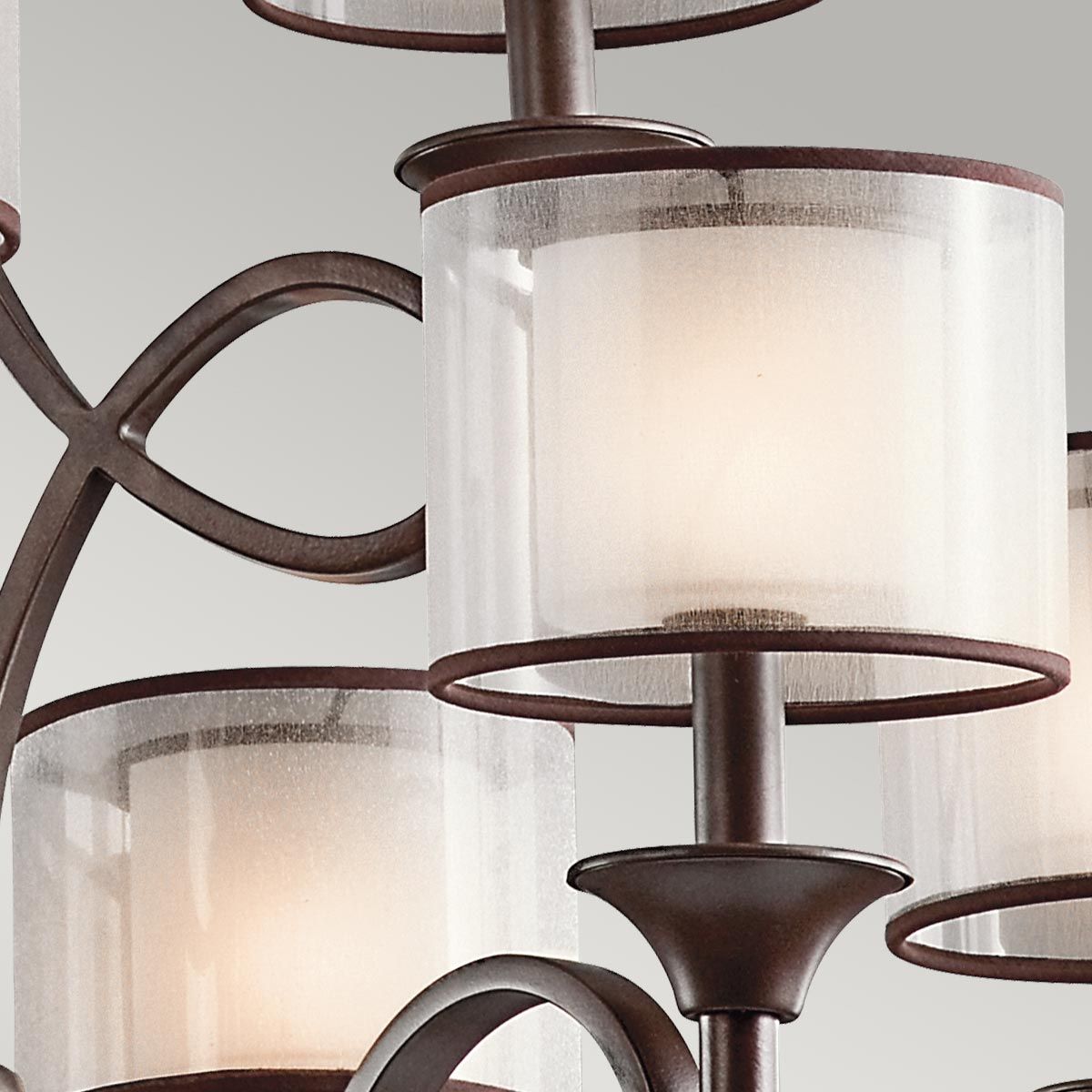 Kronleuchter Lacey mit 9 Lichtern, Mission Bronze - Elsteadlighting - leuchtengrosshandel24