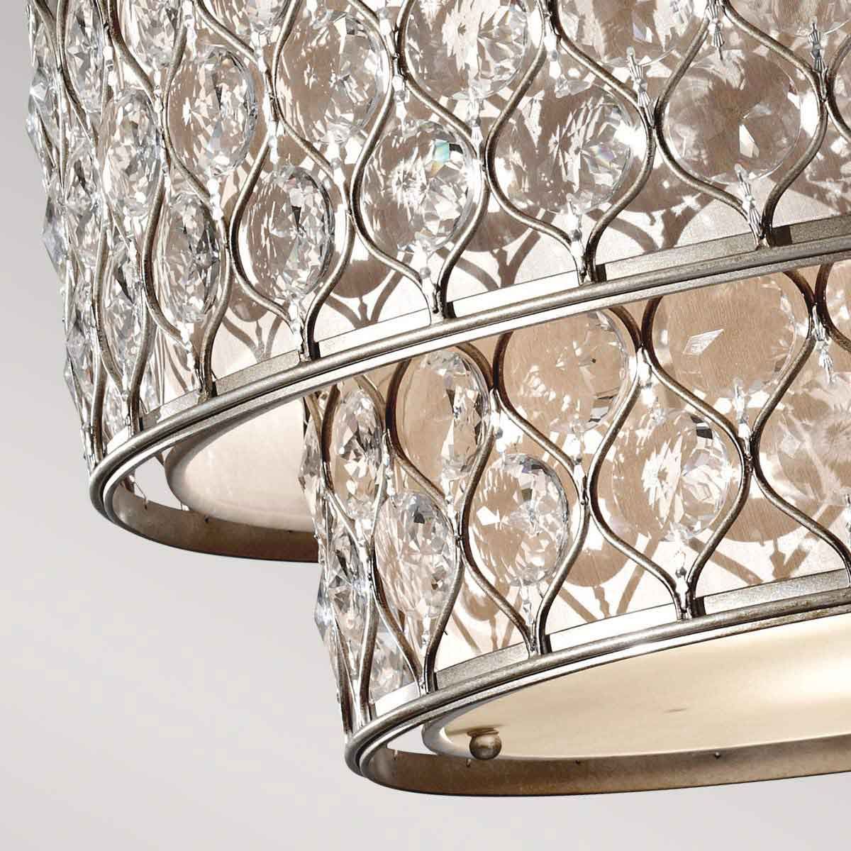 Kronleuchter Lucia mit 6 Lichtern, brüniertes Silber - Elsteadlighting - leuchtengrosshandel24