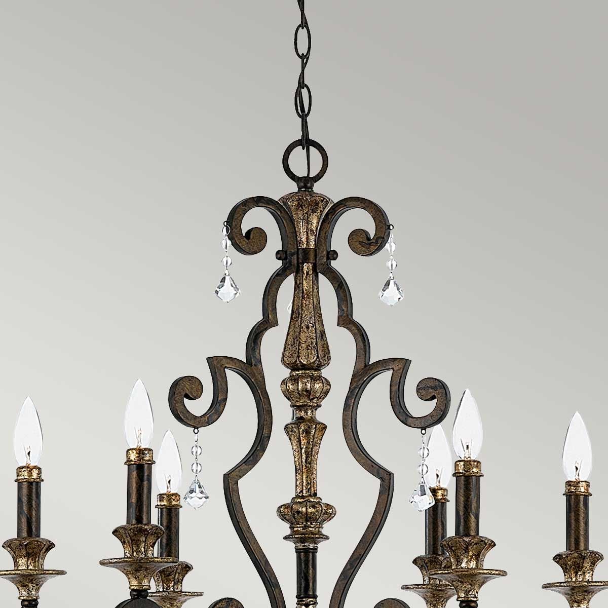 Kronleuchter Marquette mit 6 Lichtern - Erbstück - Elsteadlighting - leuchtengrosshandel24