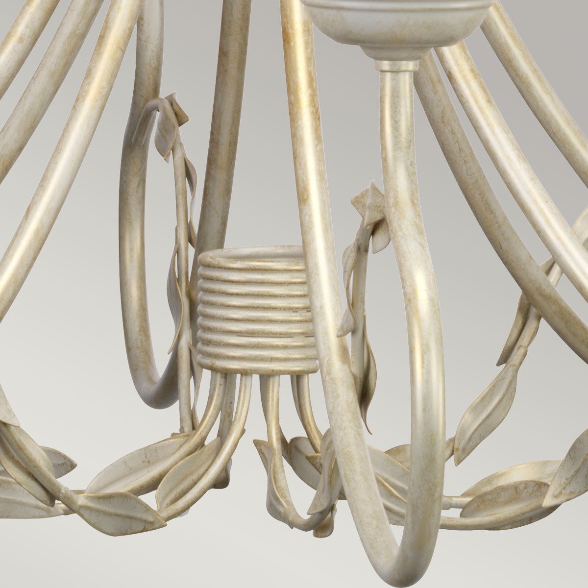 Kronleuchter Olivia, 8 Lichter, Elfenbein/Goldpatina - Elsteadlighting - OV8 - IVORY - GOLD