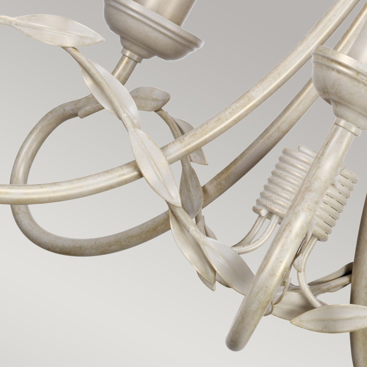 Kronleuchter Olivia mit 5 Lichtern, Elfenbein/Goldpatina - Elsteadlighting - OV5 - IVORY - GOLD