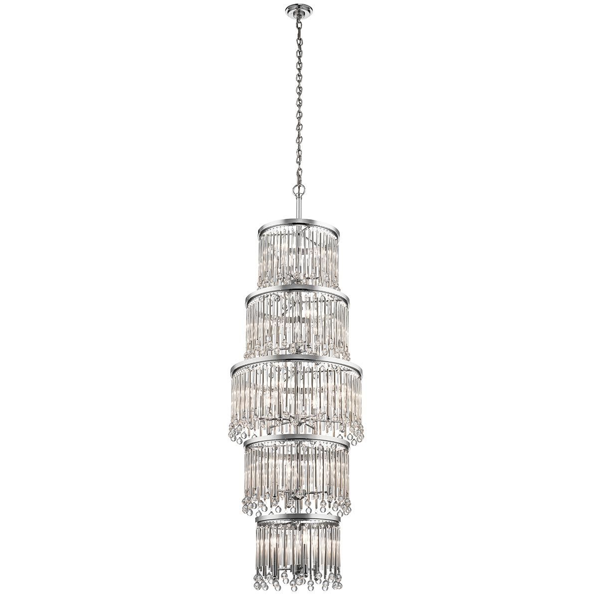 Kronleuchter/Pendelleuchte „Piper“, 18 Lichter, poliertes Chrom - Elsteadlighting - KL - PIPER - 18P - PC