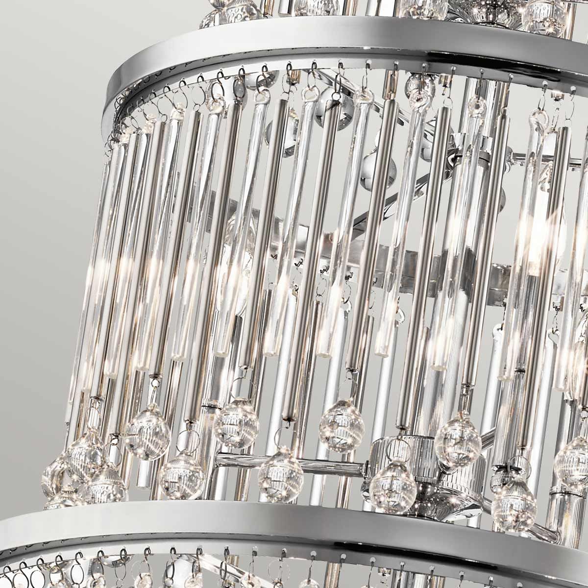 Kronleuchter/Pendelleuchte „Piper“, 18 Lichter, poliertes Chrom - Elsteadlighting - KL - PIPER - 18P - PC