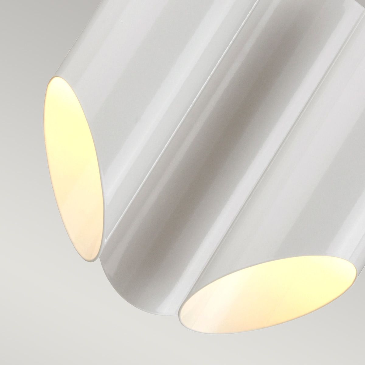 Kronleuchter Quinto mit 3 Lichtern, gealtertes Messing in Weiß - Elsteadlighting - QUINTO3 - WAB
