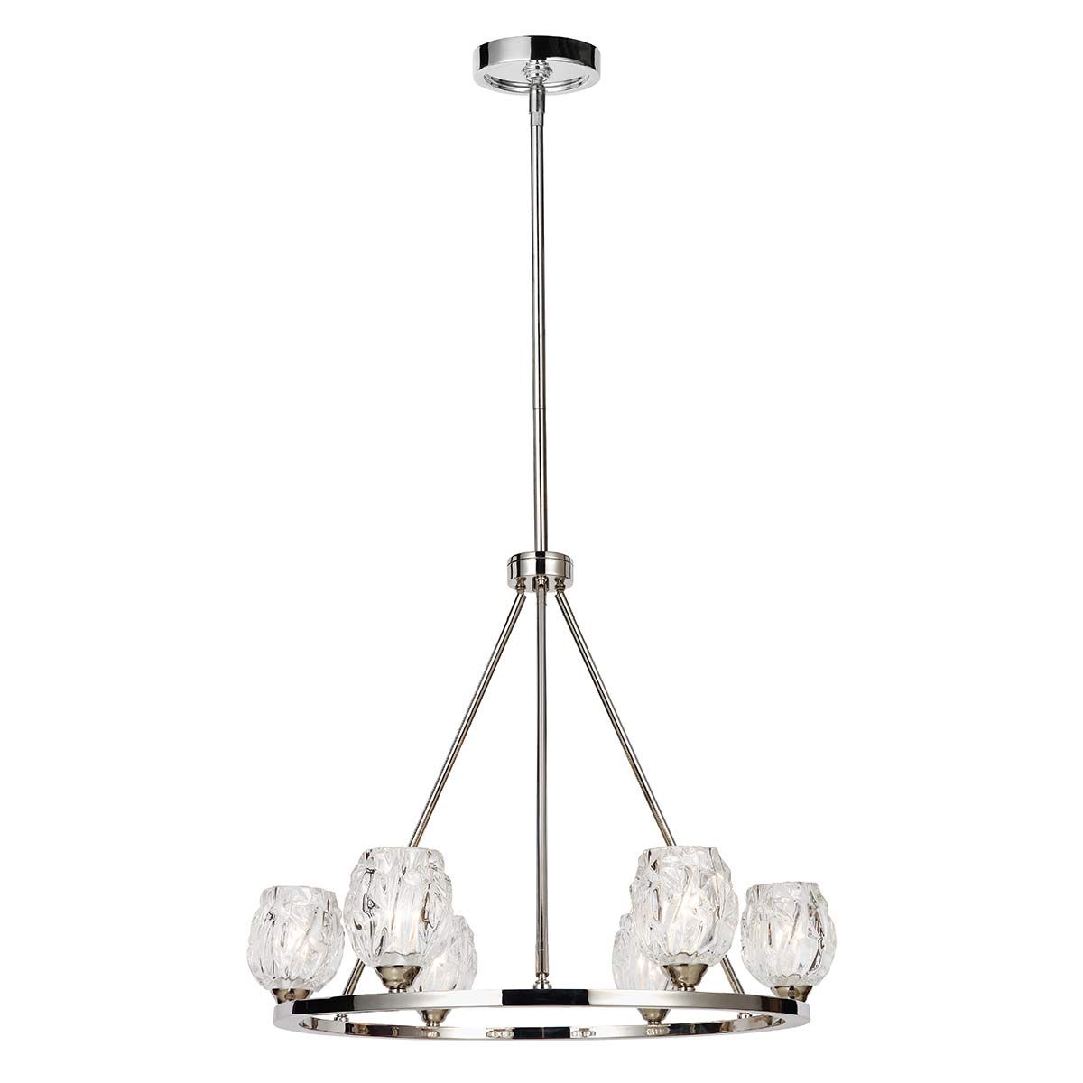Kronleuchter „Rubin“ mit 6 Lichtern, poliertes Nickel - Elsteadlighting - FE - RUBIN6