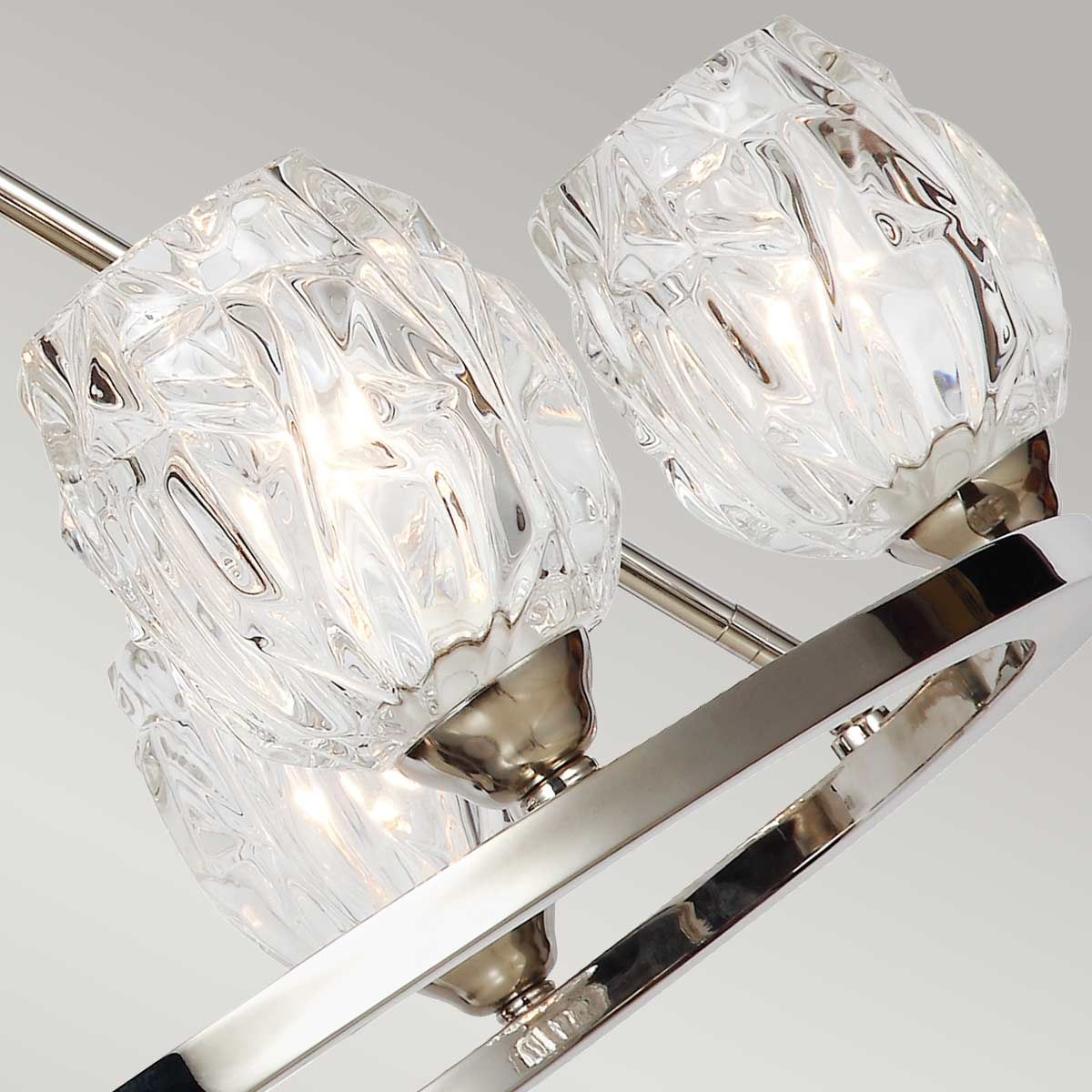 Kronleuchter „Rubin“ mit 6 Lichtern, poliertes Nickel - Elsteadlighting - FE - RUBIN6