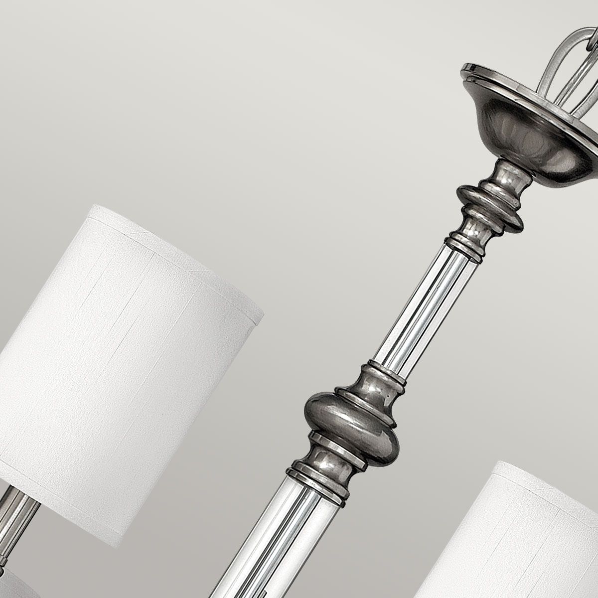 Kronleuchter Sussex mit 9 Lichtern, gebürstetes Nickel - Elsteadlighting - leuchtengrosshandel24